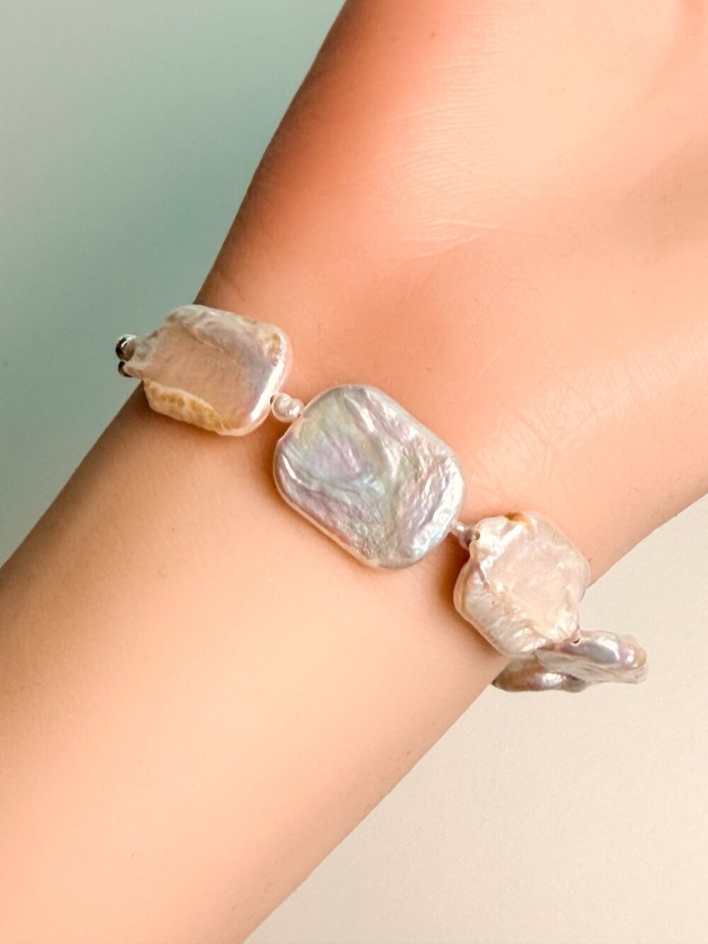 Baroque Pearl Bracelet Irregular Pearl | $15 Deal - Picture 5 of 6